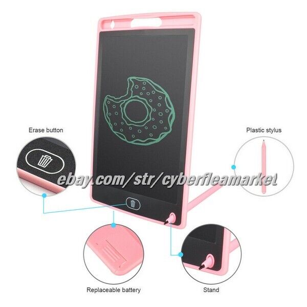 Portable 8 Inch LCD Writing Tablet Ultra-thin Pad Electronic Drawing Board