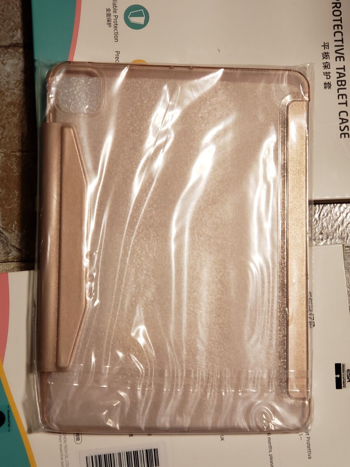 ESR Ipad Pro 11" Smart Case NEW Rose Gold Trifold Lightweight Pencil Holder