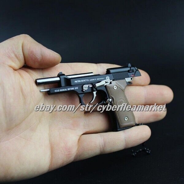 Anti-stress Metal Keychain Miniature Model 1:3 Beretta Colt Glock! DELAYSHIPPING