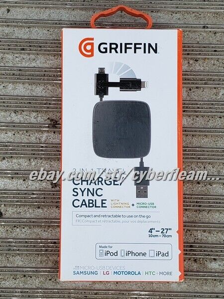 Griffin AUX CABLE & Charge/Sync Cable & Battery pack
