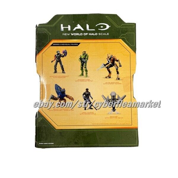 Halo Infinite Master Chief Figure w/ Assault Rifle Series 2 New Sealed 4.5" F4