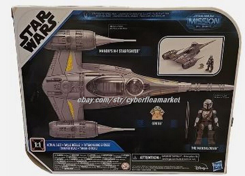 NEW STAR WARS Mission Fleet Mando's N1 Starfighter Grogu & Mandalorian Figure