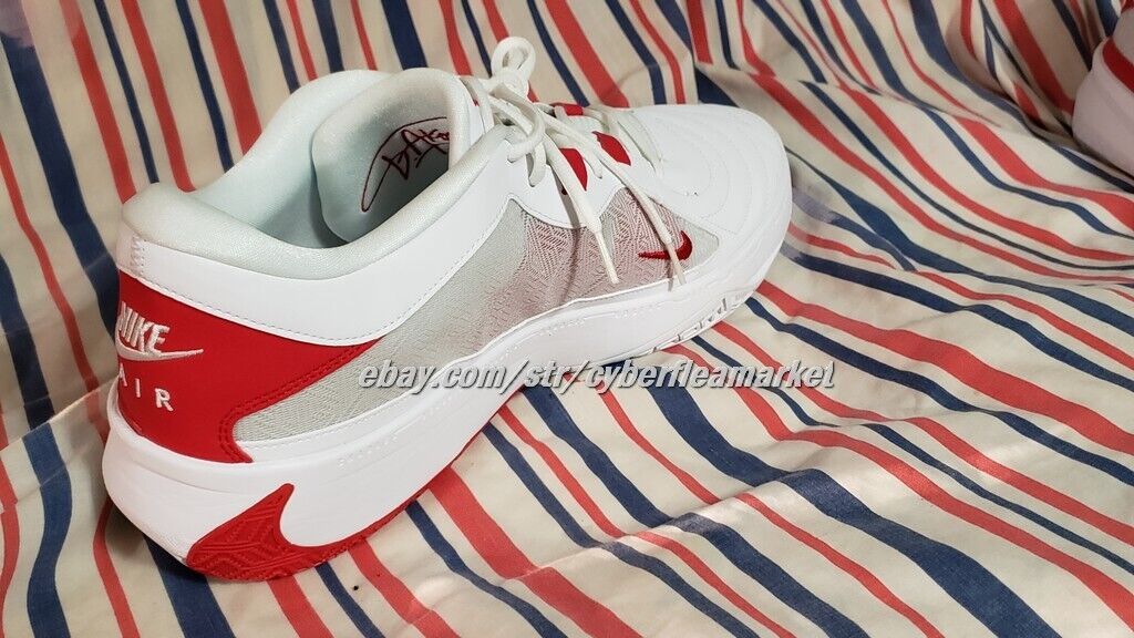 Nike Zoom Freak 5 TB Promo Giannis Antetokounpo White/Red Size 17 FN7089 102 New