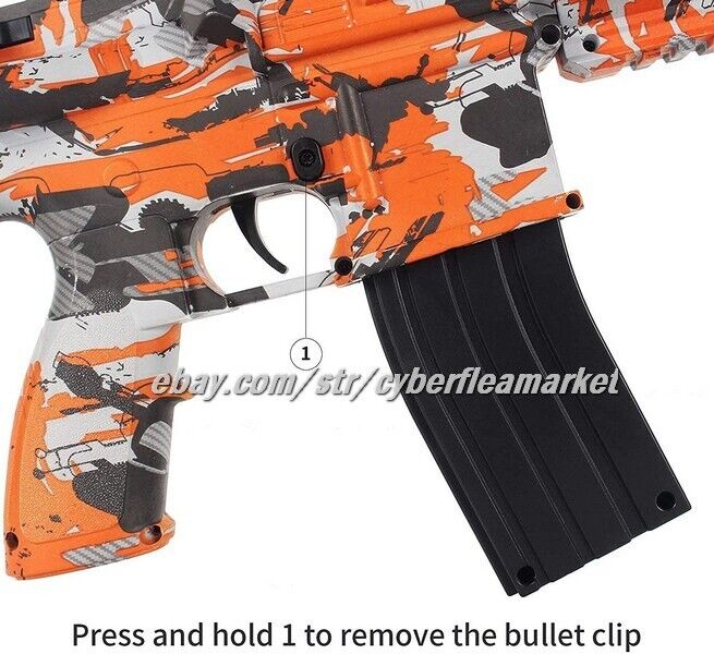 RED M416 Electric Rifle Water Bullet Gun Gel Blaster🔥🔥 LARGE SIZE RAPID FIRE!
