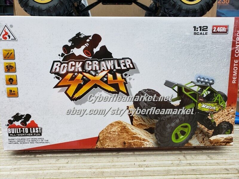 RC 1:12 2.4G 4WD High Speed Remote Control Off-Road Rock Crawler w 2 BATTERIES