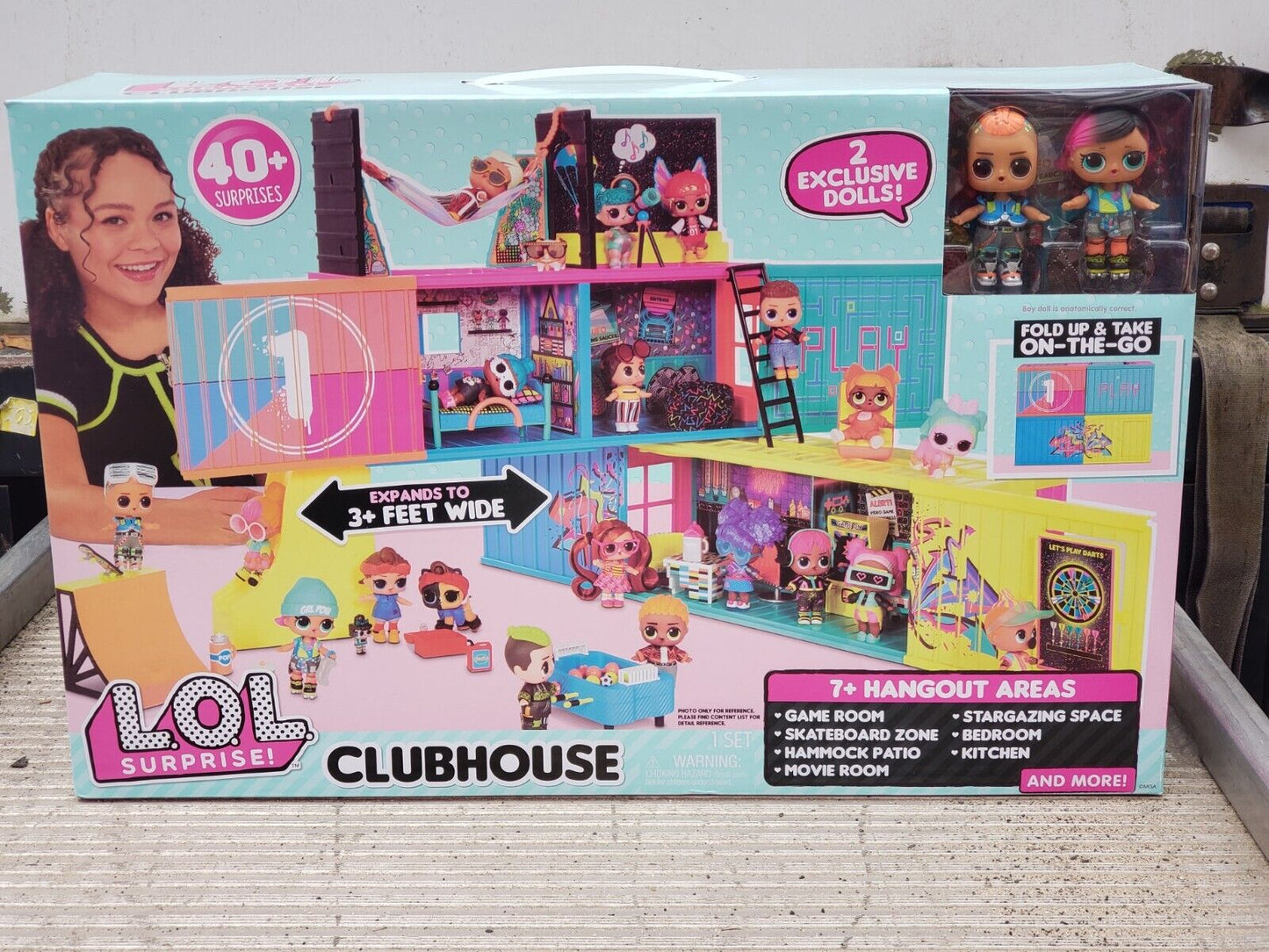 LOL Surprise Clubhouse Playset with 40+ Surprises and 2 Exclusives Dolls