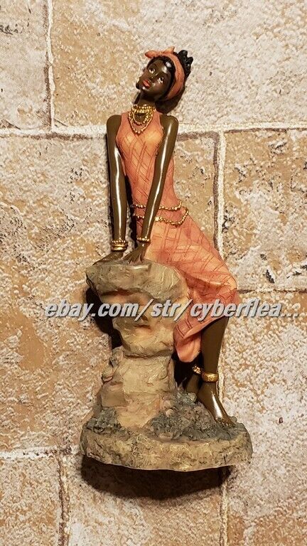 Hand painted African American Ceramic Women