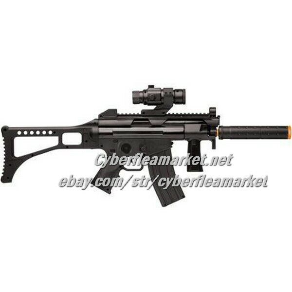 Game Face TACR91 Pulse Full Auto AEG Airsoft Rifle 6mm 200FPS, Black - TACR91