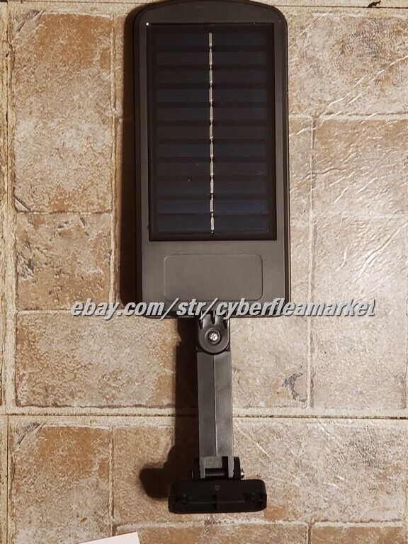 TWO Outdoor Mini Solar Street Light Motion Sensor Lamp Dusk-To-Dawn Sensor Lamp