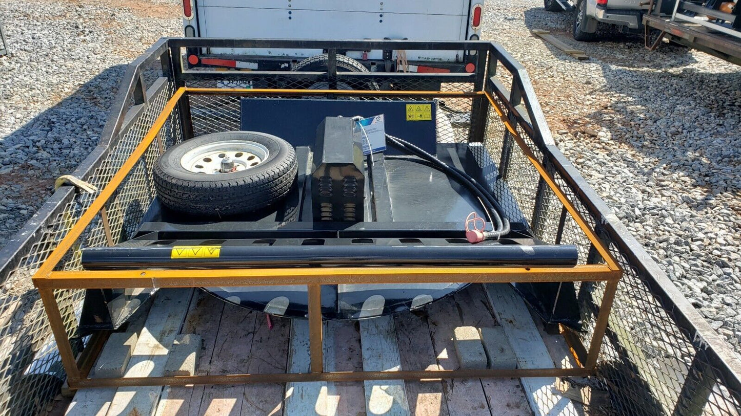 SSRC72 72" Skid Steer Attachment Heavy Duty Brush Cutter 16 - 21 GPM 2 Blades