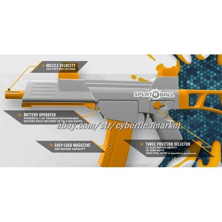 Splat R Ball Soft Water Bead Blaster Fully Automatic SRB400 BRAND NEW!!