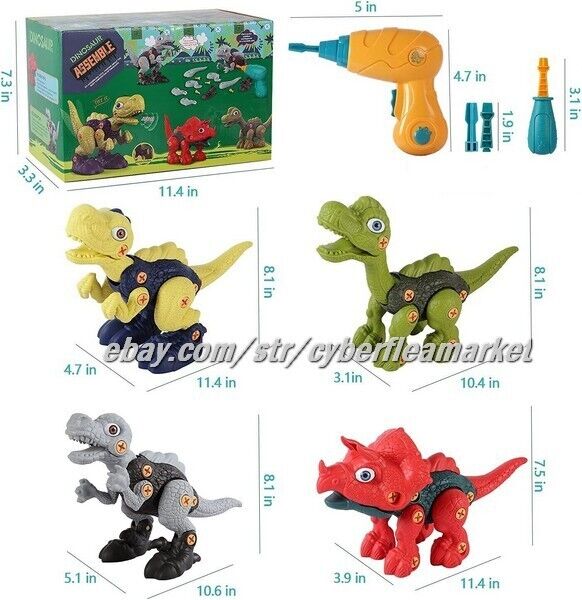 Take Apart Dinosaur Toys for Kids 3-5, Dinosaurs Construction Building Toy