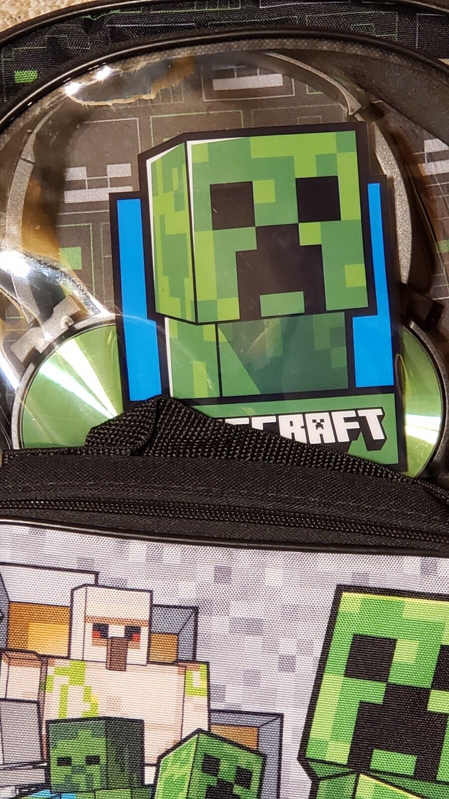 Minecraft TNT Boys 17" Light Up & Minecraft Survival mode w headphone backpacks