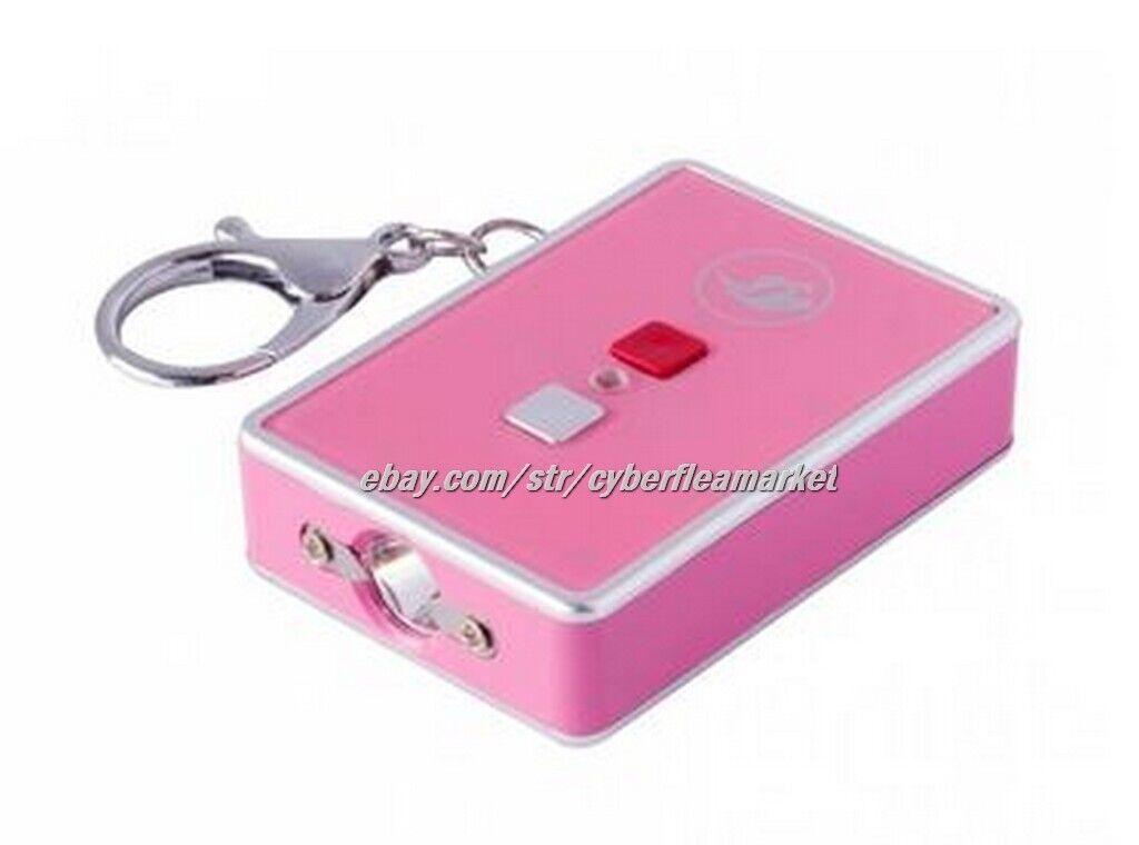 USB Pink Mini Stun Gun & Pink & Black Wallet Holster for Womens Self Defense