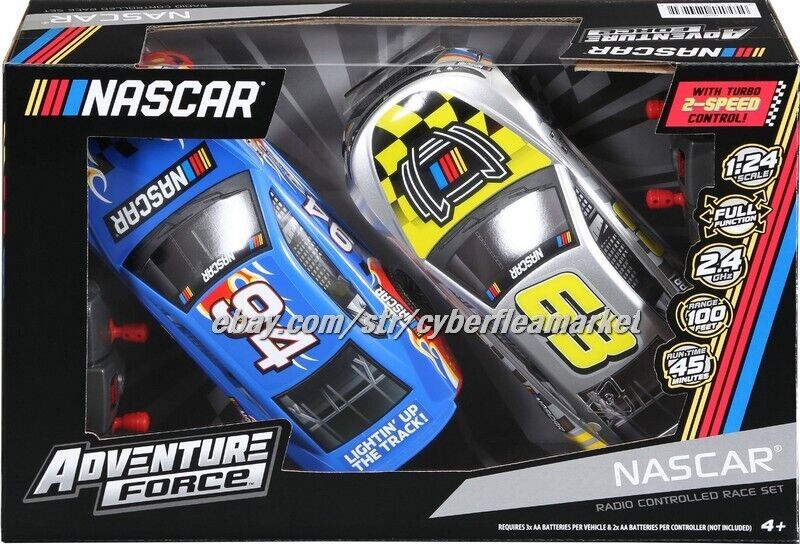 RC 1:24 Scale NASCAR Sports Car Race Set Remote Control Car Toys Gifts for Kids
