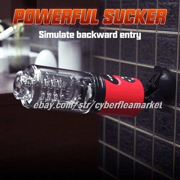 Male Masturbators Automatic HandsFree Telescopic Cup Stroker Men Sex Toy