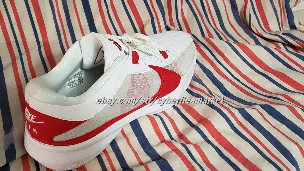 Nike Zoom Freak 5 TB Promo Giannis Antetokounpo White/Red Size 17 FN7089 102 New