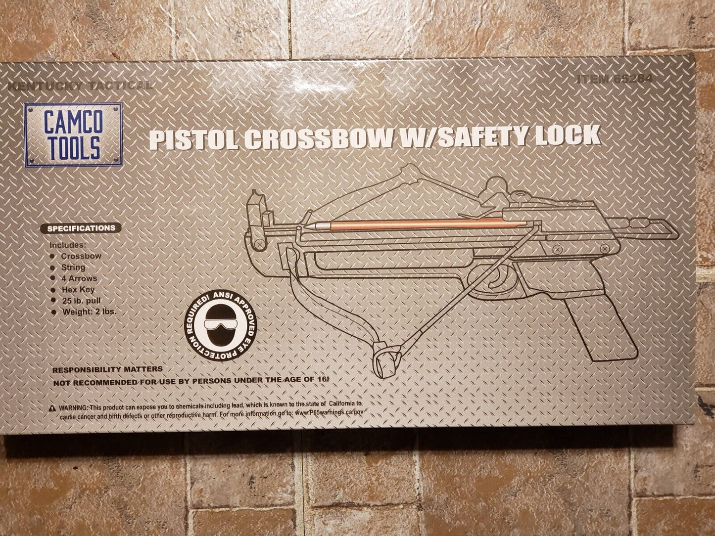 KENTUCKY TACTICAL CAMCO TOOLS PISTOL CROSSBOW WITH SAFETY LOCK #65284