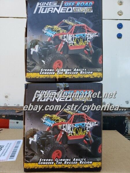 RC Car Rock Crawler Monster Truck 2.4Ghz 4WD Off Road Crawler Vehicle 1:10 RED