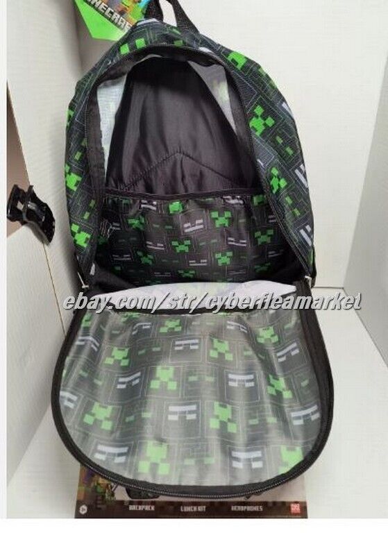Minecraft TNT Boys 17" Light Up & Minecraft Survival mode w headphone backpacks