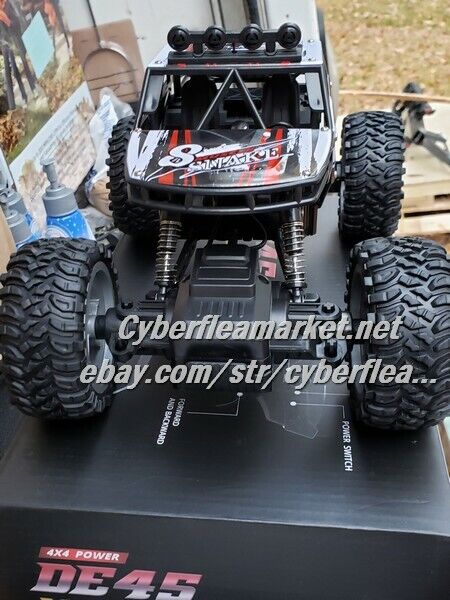RC Monster Truck | 1:14 Off Road Remote Control Rock Crawler Car 4WD Dual Motors