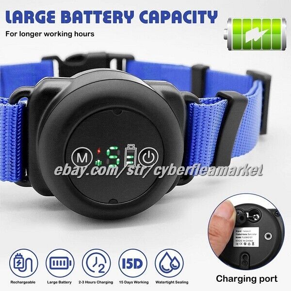 KAROTEZH Dog Bark Collar USB Rechargeable Anti Bark Collar Barking Dog Training