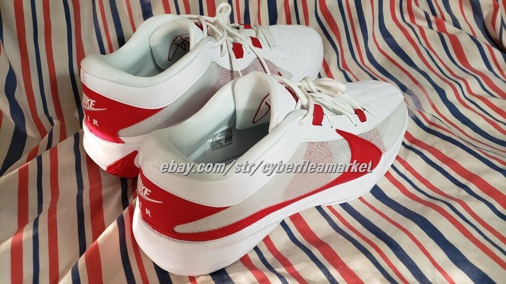 Nike Zoom Freak 5 TB Promo Giannis Antetokounpo White/Red Size 17 FN7089 102 New