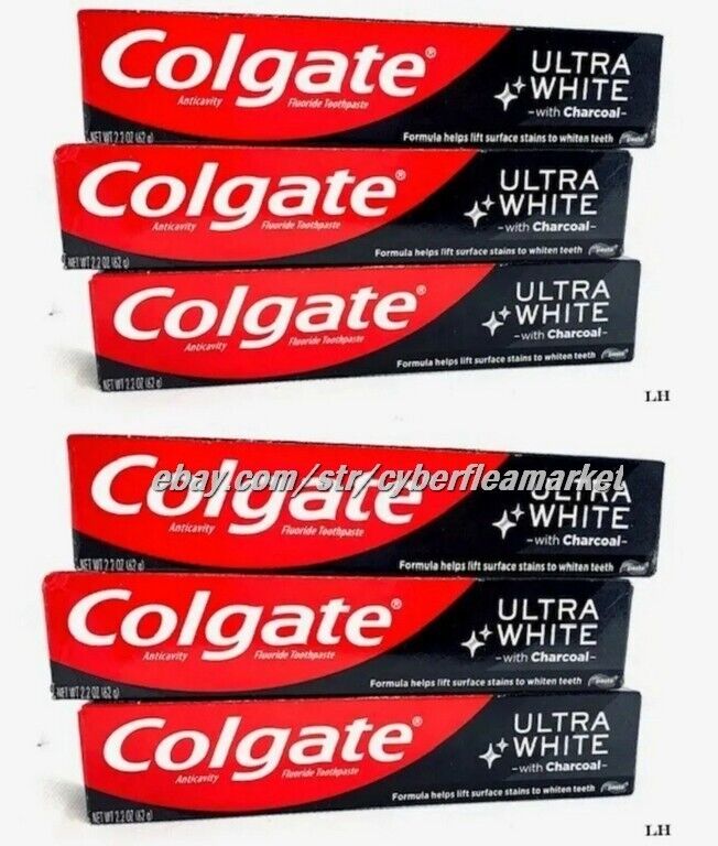 Colgate Ultra White with Charcoal 2.2 oz (3 Pack ) NEW SEALED
