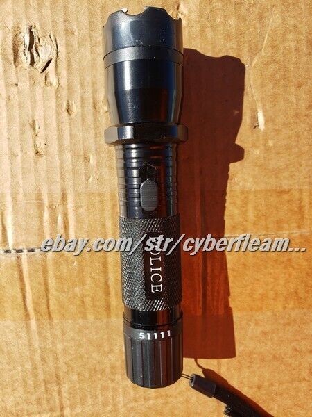 Self Defense Tactical HIGH POWER Stun Gun Tool w/ Rechargeable LED Flashlight