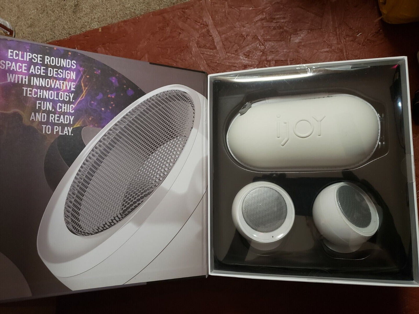 iJOY CORE ECLIPSE WIRELESS COMPACT STEREO PORTABLE BLUETOOTH SPEAKERS - NT 5589