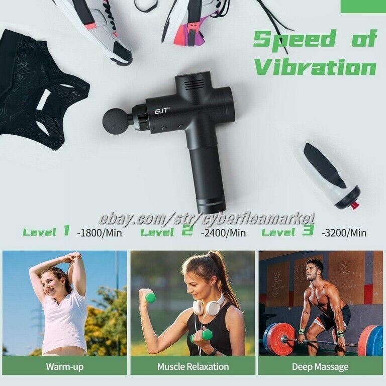 GJT Deep Tissue Percussion Massage Gun-Athletes, Massager,Pain Relief,THERAPUTIC