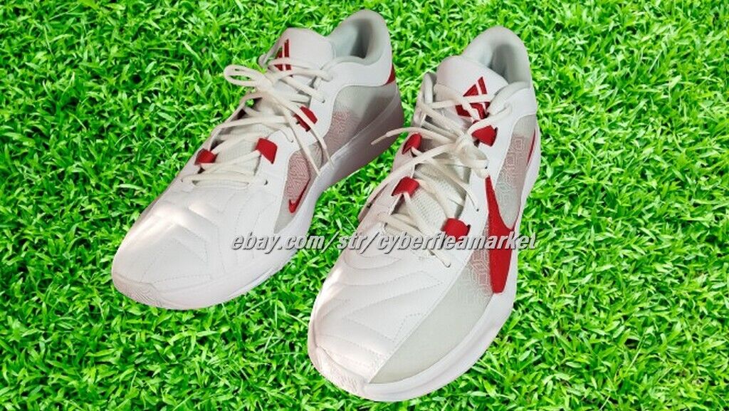 Nike Zoom Freak 5 TB Promo Giannis Antetokounpo White/Red Size 17 FN7089 102 New