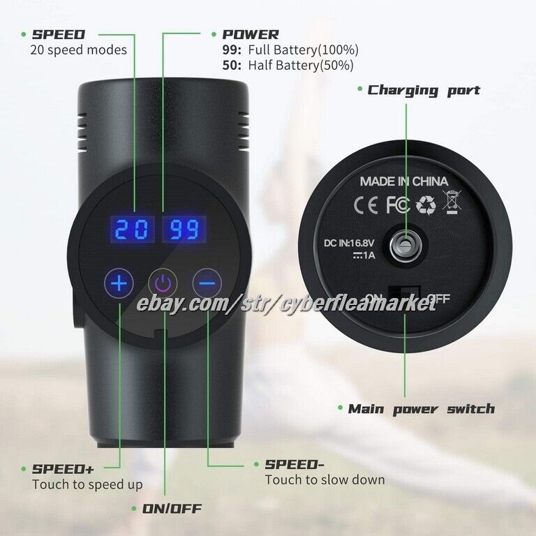 GJT Deep Tissue Percussion Massage Gun-Athletes, Massager,Pain Relief,THERAPUTIC