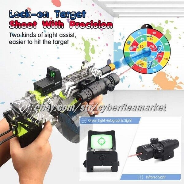 Green Camo AutoElectric Blaster Scorpion Gel Splatter Ball gun/Light up sight