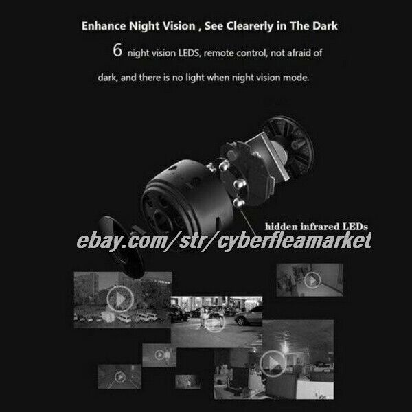 Mini Hidden Spy Camera Wireless Wifi IP Home Security HD 1080P DVR Night Vision