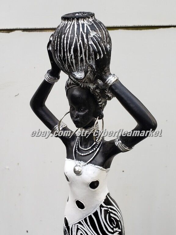 Hand painted African American Ceramic Women