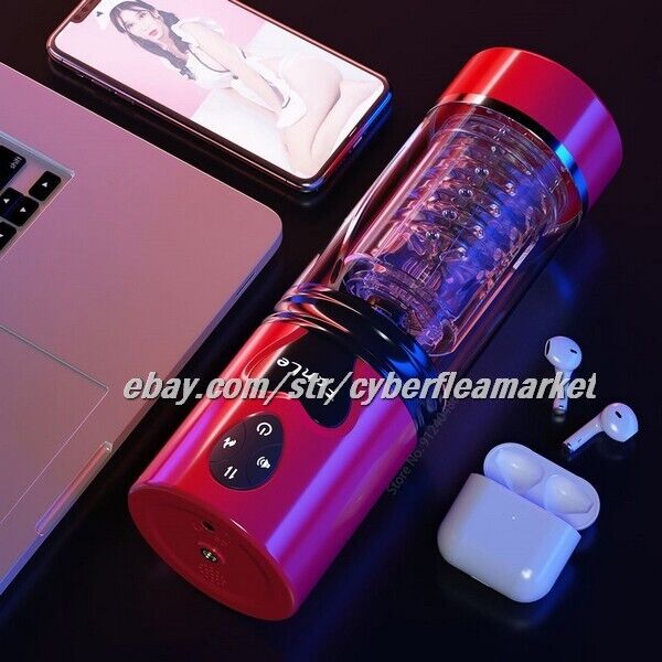 Male Masturbators Automatic HandsFree Telescopic Cup Stroker Men Sex Toy