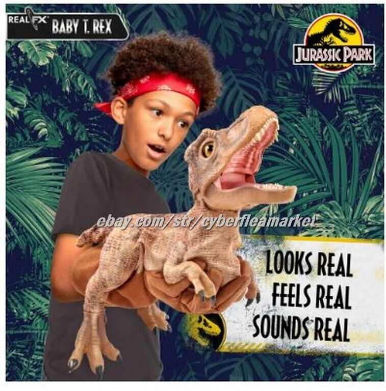 Jurassic Park World REAL FX BABY T-REX Realistic Animatronic Dinosaur Puppet