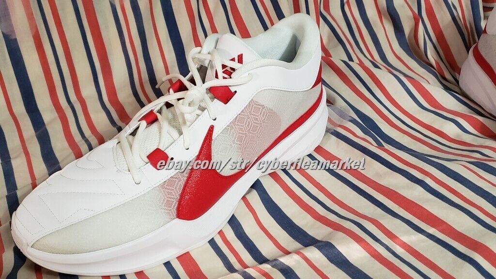 Nike Zoom Freak 5 TB Promo Giannis Antetokounpo White/Red Size 17 FN7089 102 New