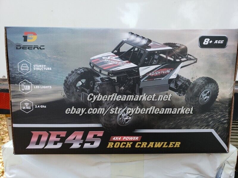 RC Monster Truck | 1:14 Off Road Remote Control Rock Crawler Car 4WD Dual Motors