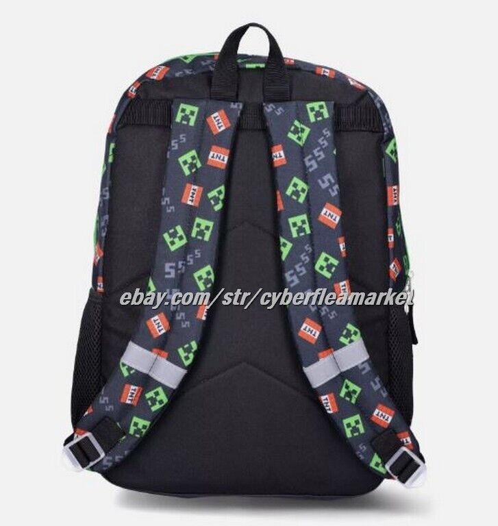 Minecraft TNT Boys 17" Light Up & Minecraft Survival mode w headphone backpacks