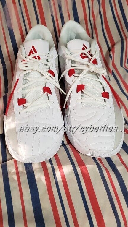 Nike Zoom Freak 5 TB Promo Giannis Antetokounpo White/Red Size 17 FN7089 102 New
