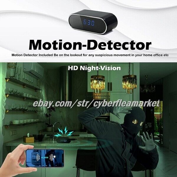 1080P HD Hidden Spy Cam Wireless Night Vision Home Security Surveillance Camera
