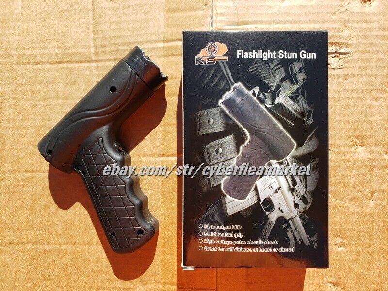 Rechargeable Flashlight Tactical pistol grip Stun Gun Self Defense