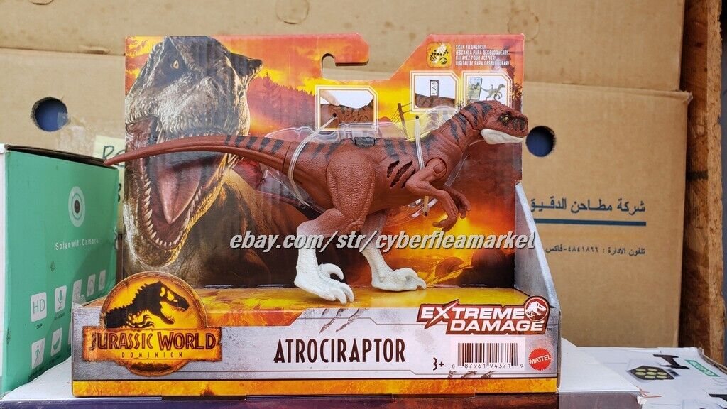 Jurassic World Dominion Extreme Damage Dinosaurs Pyroraptor & Atrociraptor NEW