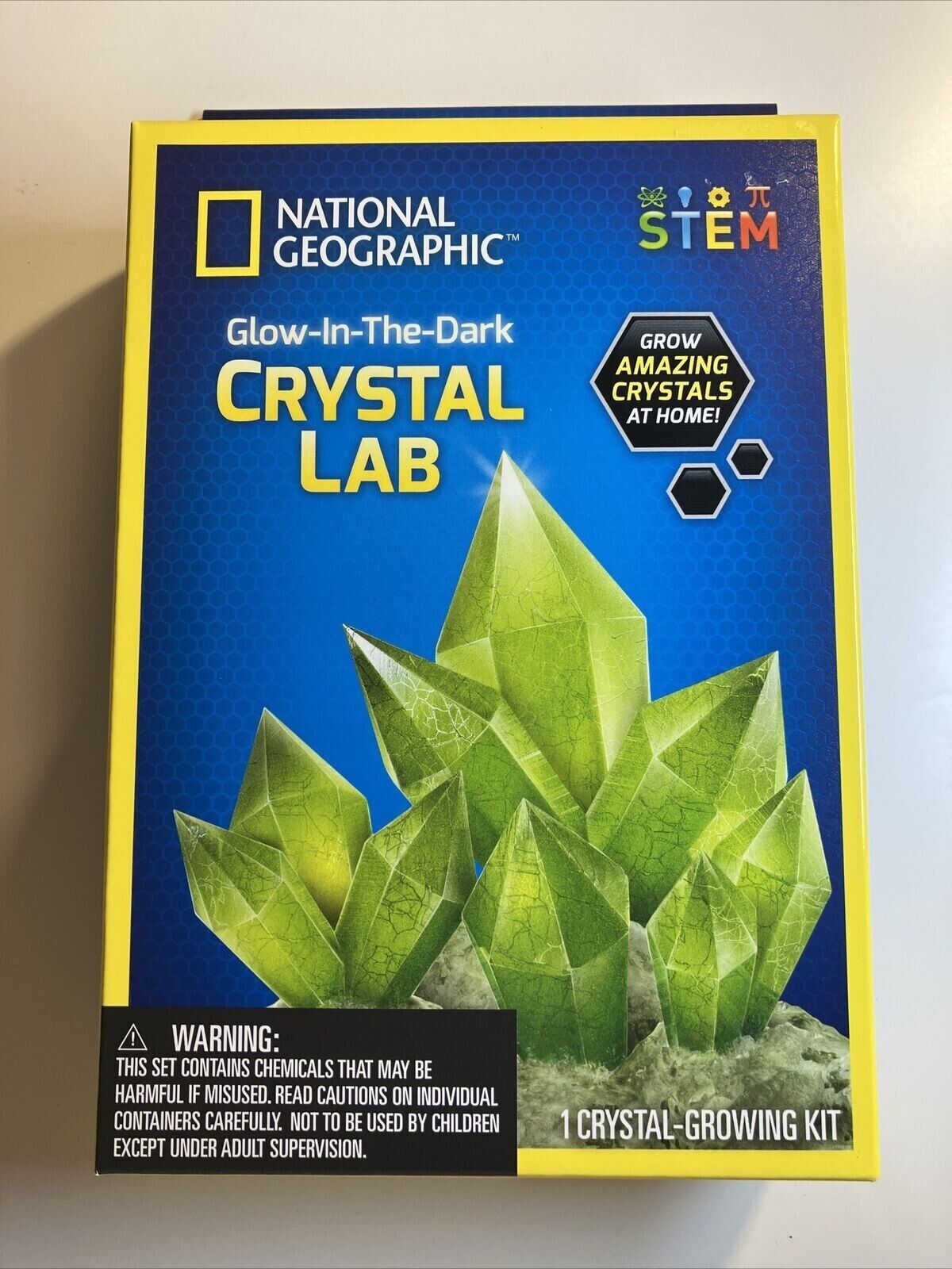 National Geographic Glow-in-the-Dark Crystal Lab Grow Kit - STEM Kids Craft