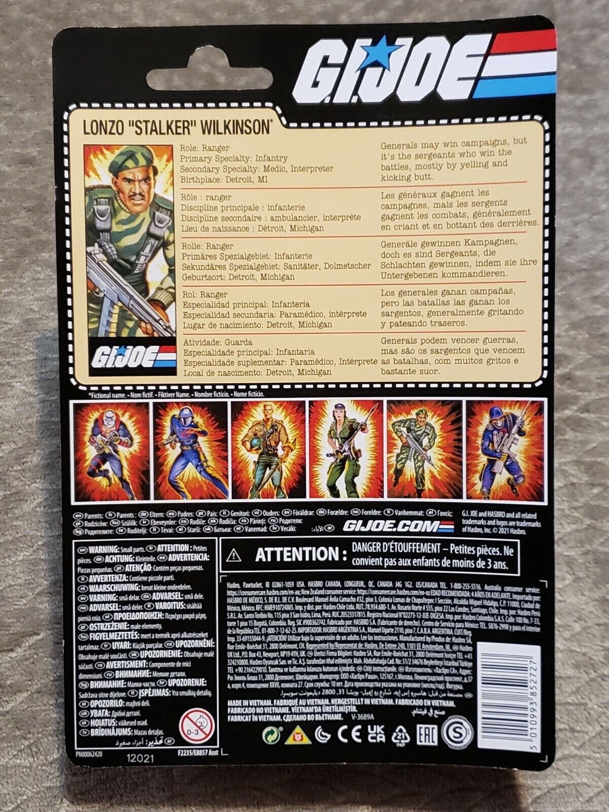 GI Joe Retro Collection Lonzo Stalker Wilkinson Action Figure NEW IN BOX