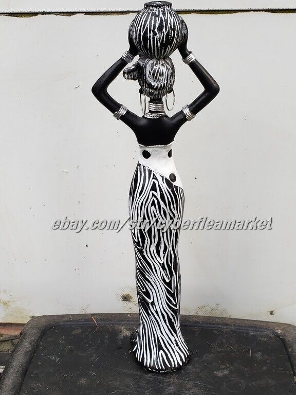 Hand painted African American Ceramic Women