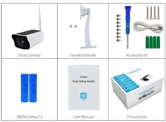 1080P Solar Power WiFi IP Camera Outdoor Security Night Vision Waterproof ICAM+