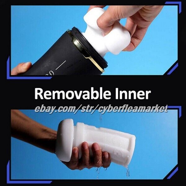 Male Masturbaters Automatic Handsfree Sucking Cup Telescopic Stroker Men Sex Toy